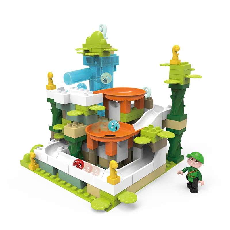 

CHILDREN'S Toy Educational Assembled Building Blocks ENLIGHTEN Early Education Creative Castle Small Town Toy Large Particles Bu