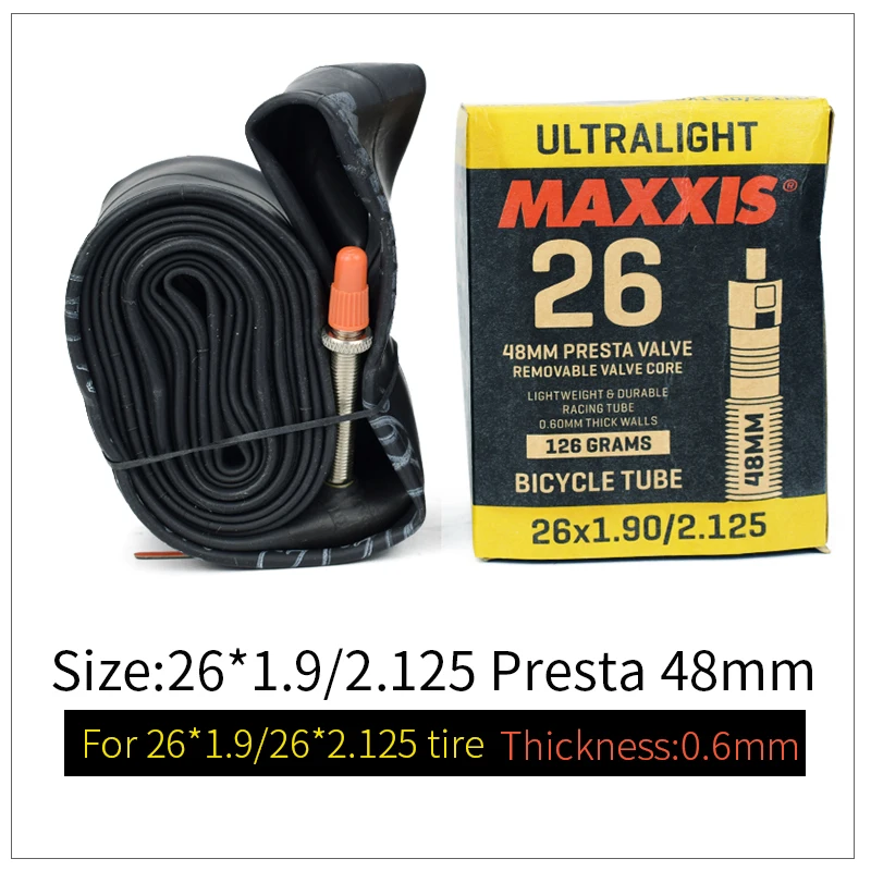 26 48mm presta Cross mark велосипедные шины 26 2,1 27,5*1,95 велосипедные шины Нескользящие сверхлегкие складные шины maxxi MTB pneu bicicleta аксессуары - Цвет: 26 48mm presta