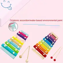 Развивающие игрушки ключи и заметки на пианино в ярких цветах, так что дети могут лучше различать их и играть на пианино