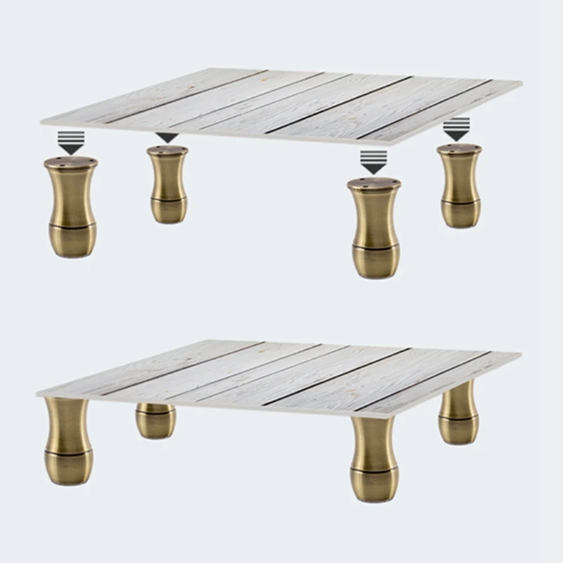 

High-grade aluminum alloy furniture foot bathroom tea table sofa cabinet foot home accessories
