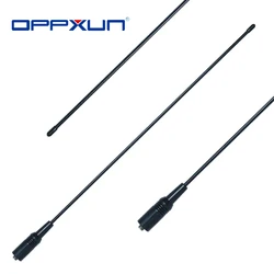 NA-771 SMA- F Female Dual Band Antenna VHF/UHF Signal Extend Amplifier Soft Antena for Baofeng UV-5R 82 BF-888S Walkie Talkie