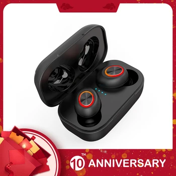 

KIITO E36 Bluetooth Wireless Earphone Earbuds 3D Stereo Waterproof Headset With Magnet Design Charging Box &Button Control