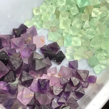 

Natural polygonal hexagon fluorite block Crystal Energy Stone