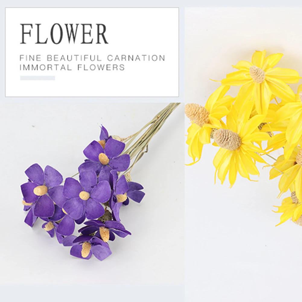 12 Pcs Natural Flower Violet Bundle Preserved Flower DIY Handmade Art Flower Wedding Home Decoration Dried Flower Decoration