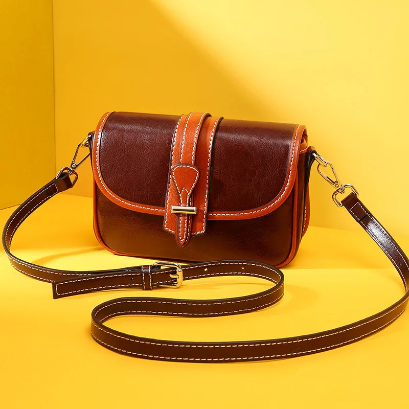 

2019 spring and summer new women's bags European and American fashion ladies Messenger leather shoulder bag