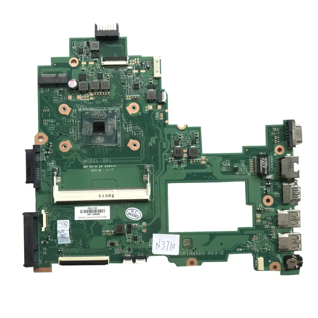 

For HP 14-BS series notebook motherboard N3710 CPU 925424-601 DA00P1MB6D0 100% tested
