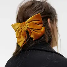 Girlgo богемная мода ZA элегантная бархатная Заколка-бабочка для женщин trendy