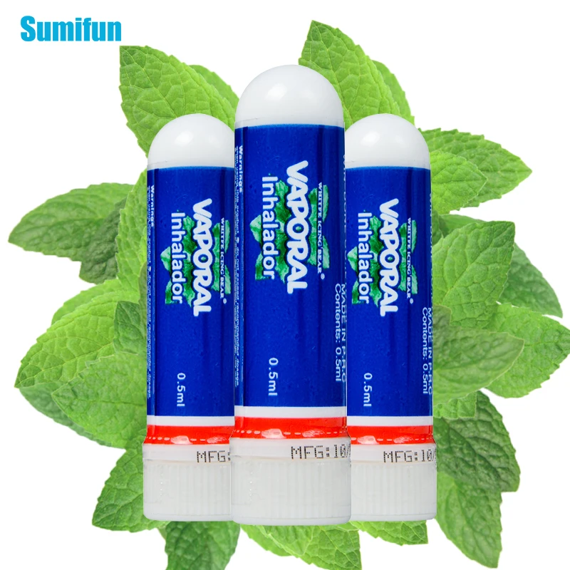 SMF 3Pcs Nasal Essential Oil Original Thailand Inhaler Refresh Nose Cold Cool Herbal Ointment Allergic Rhinitis Mint Cream | Красота и