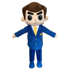 Costume de mascotte pour garçon, Costume Cosplay, tenue de fête, vêtements Ad 