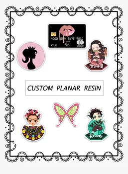 

Custom 40mm/50mm/60mm/70mm Cute Accessories for Bows Flatback Planar Resin DIY Craft Supplies Handcraft Materials Custom 30pcs