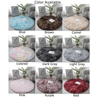 40/60cm Round carpets Shaggy Colorful Tie Dye Print Anti-Skid Rugs Living Room Bedroom Carpet Soft Fluffy Floor Mat room carpet - Image 6