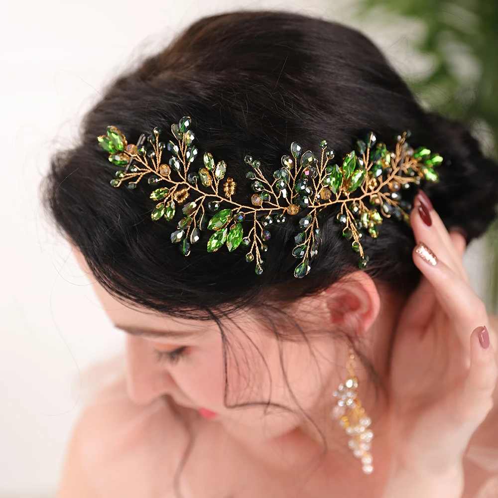 Bride Wedding Rhinestones Headband Crystal Hair Accessories Bridal Headpiece for Women hair accessories bridal hair accessories