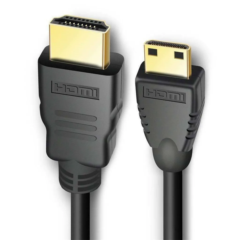 1080P эффект мини HDMI к HDMI кабель высокоскоростной адаптер с позолоченным штекером для камеры монитор проектор Ноутбук 0,3 м