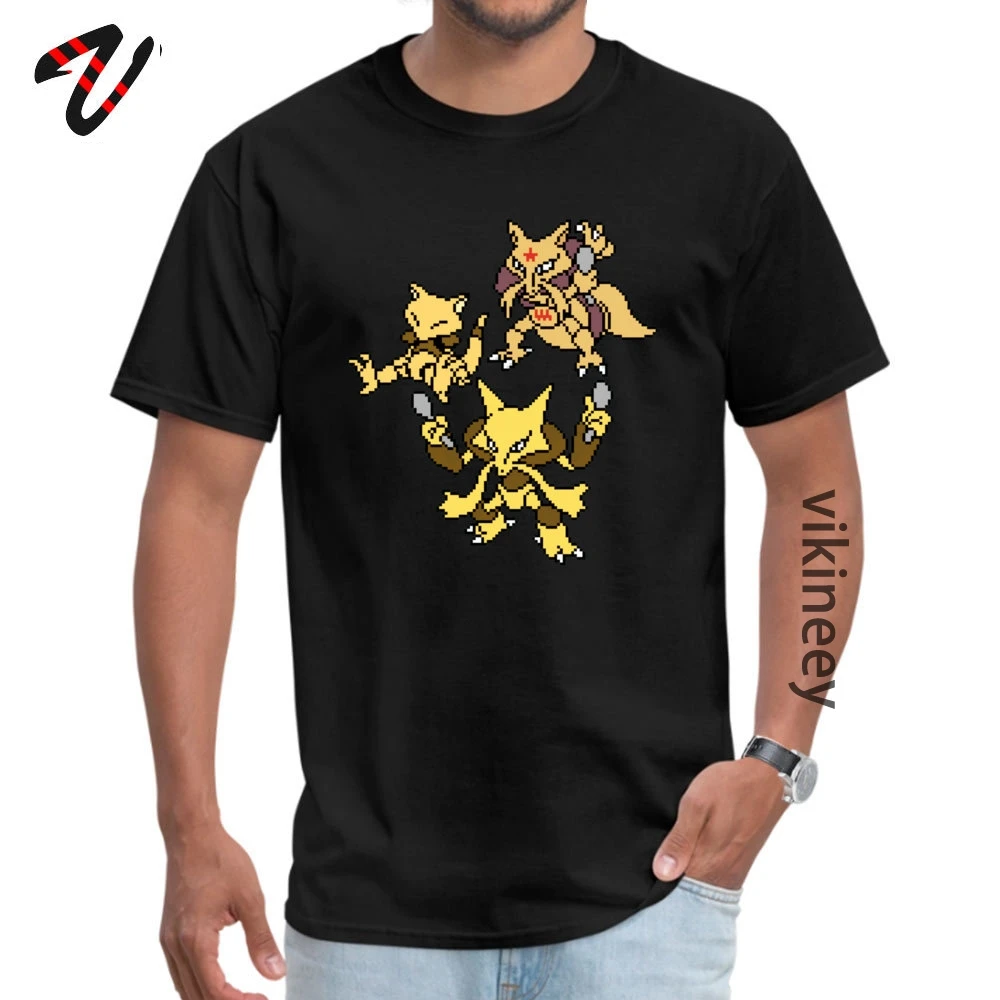 Повседневная мужская футболка Abra Kadabra and Alakazam 2019 популярная короткая с круглым