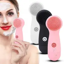 Limpiador Электрический силиконовый прибор для очищения лица водостойкий очиститель пор массажер щетка для очищения лица