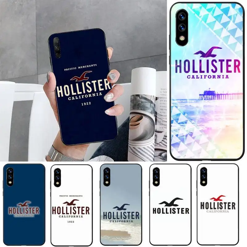 Holliisters Seagull Phone Case For Huawei G7 G8 P7 P8 P9 P10 P20 P30 Lite Mini Pro P Smart Plus Black Soft TPU Cove Fundas | Мобильные