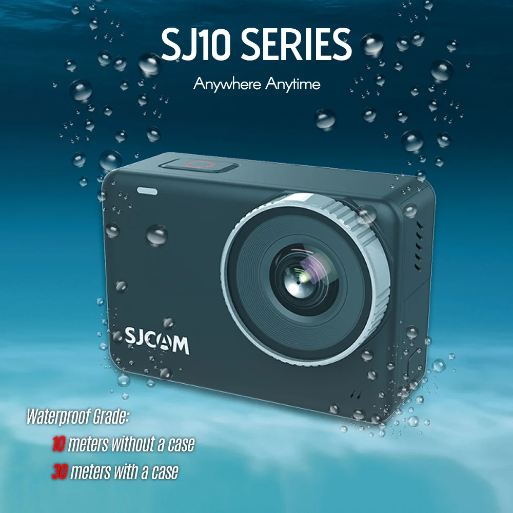 the best action camera SJCAM SJ10X Action Camera SJ10 X 4K 24FPS 10M Body Waterproof WiFi 2.33 Touch Screen Gyro Stabilization 7-Layer Lens DV for Vlog action camera with longest battery life