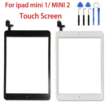 

New For iPad Mini A1432 A1454 A1455 Mini 2 A1489 A1490 A149 Digitizer touch screen glass sensor Panel with ic + home button