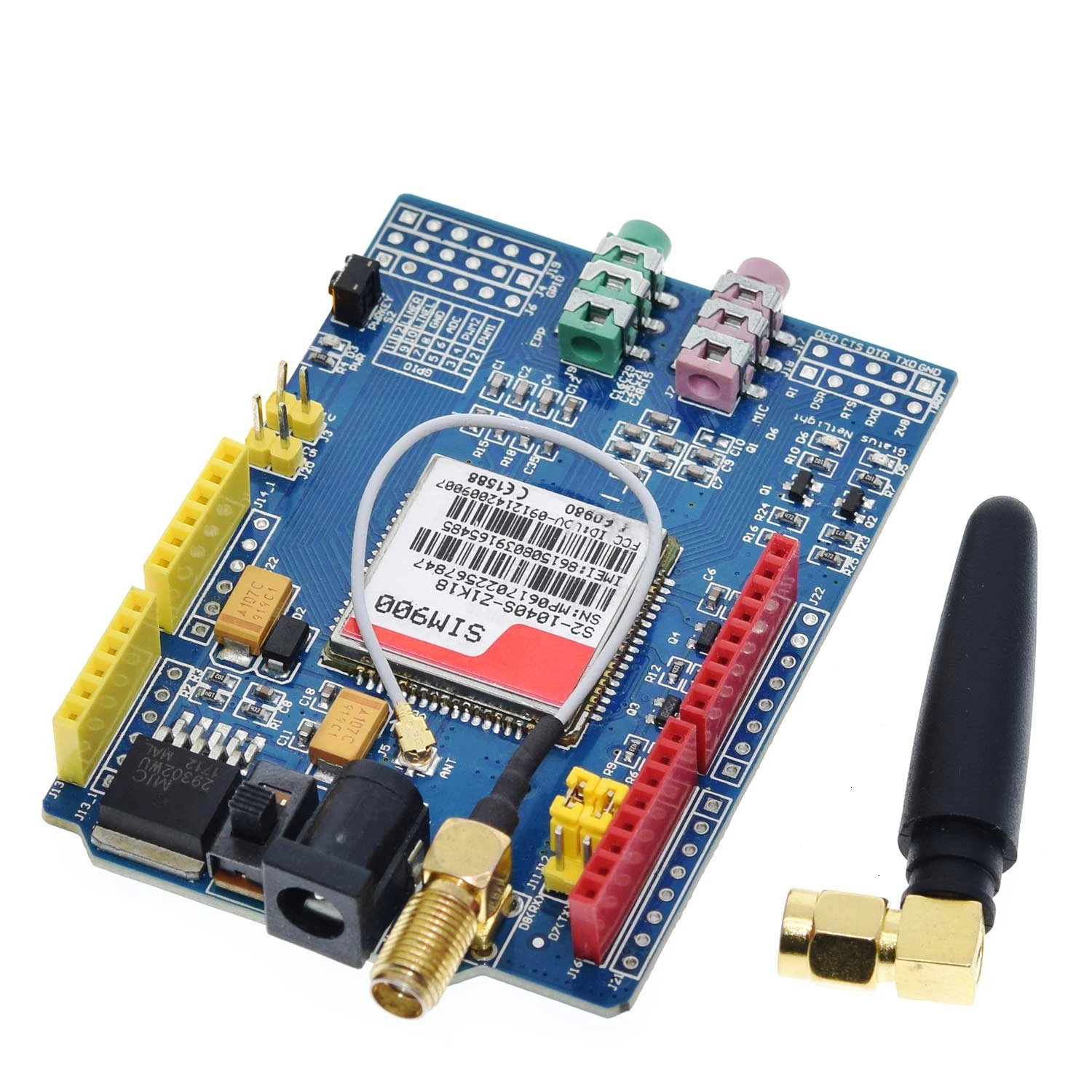 SIM900 850/900/1800/1900 МГц GPRS/GSM модуль макетной платы комплект для Arduino