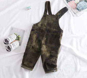 

75-100cm height new 2019 autumn camouflage baby boys cotton overall kids bodyjump infant overall baby girl overall children pant