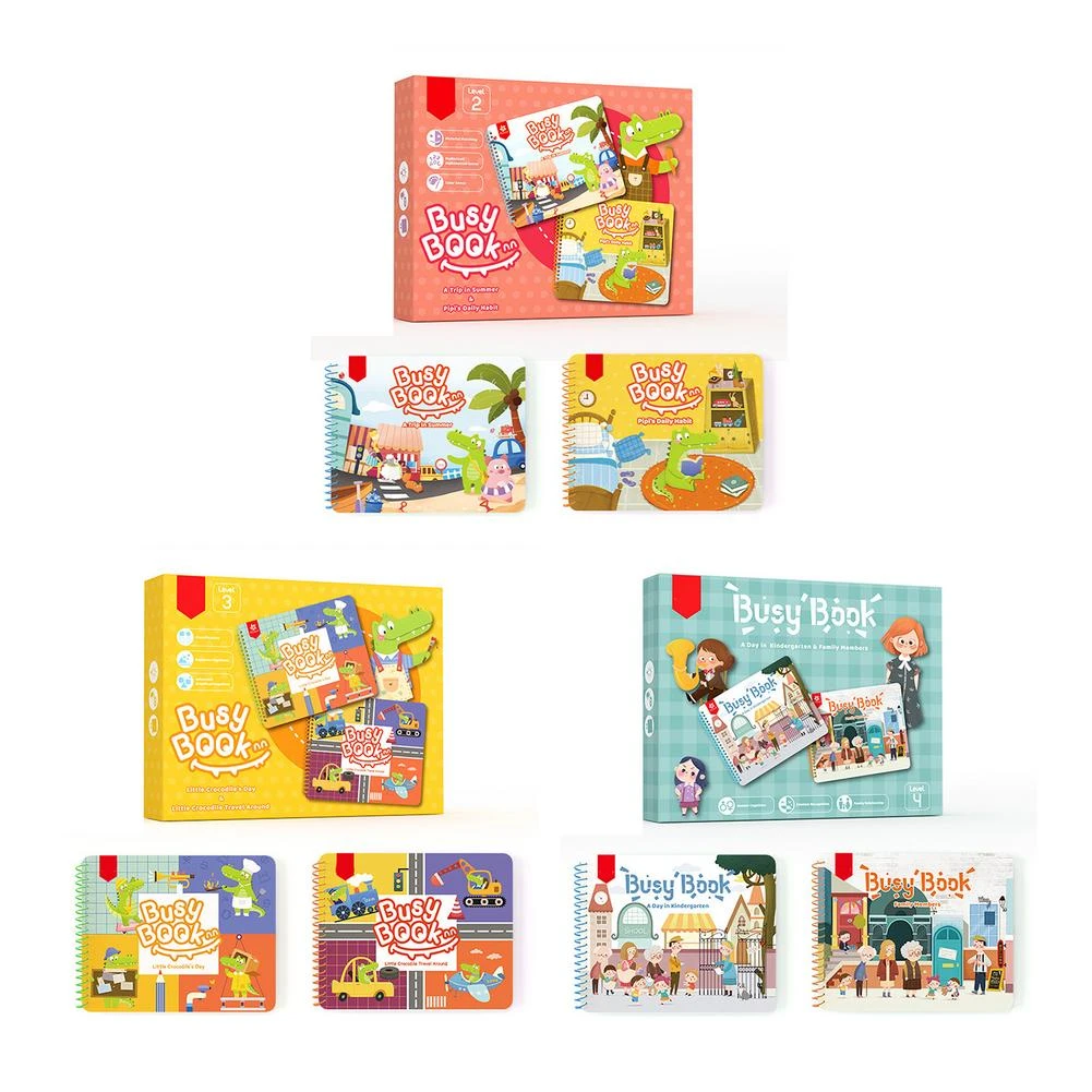 Baby Busy Books Toddlers DIY Sticker Busy Book Preschool Children Activity  Books Preschool Activity Books For 0 6 Kids|Color & Shape| - AliExpress