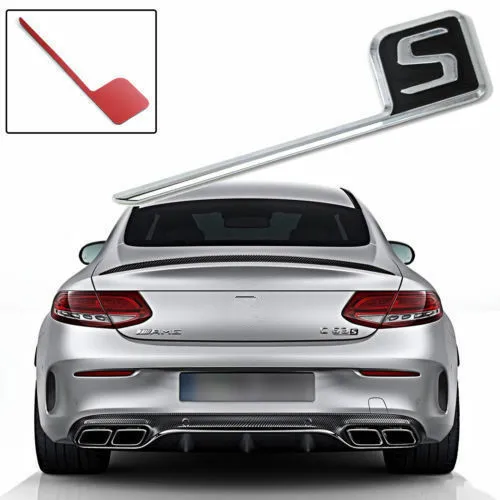 2 шт. Для AMG S эмблема логотип AMG для Mercedes Benz S 3D Черный C63S CLS63S ABS