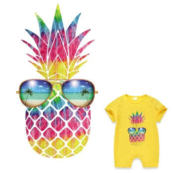 

Cool Pineapple Clothing Badges Patches T-Shirt Jeans Decoration Heat Transfer New Fashion Diy Washable Stickers Child Popular