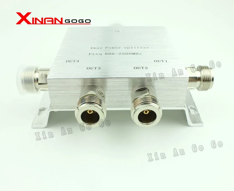 

New 4 Way two direction N Power splitter Freq:800-2500 MHZ N female power divider signal cable splitter female divider
