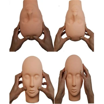 

Soft Massage Eyelash Training Head Eye Facial Eyelash Extension Makeup Practice Cosmetic Dummy Professional Mannequin Heads Tool