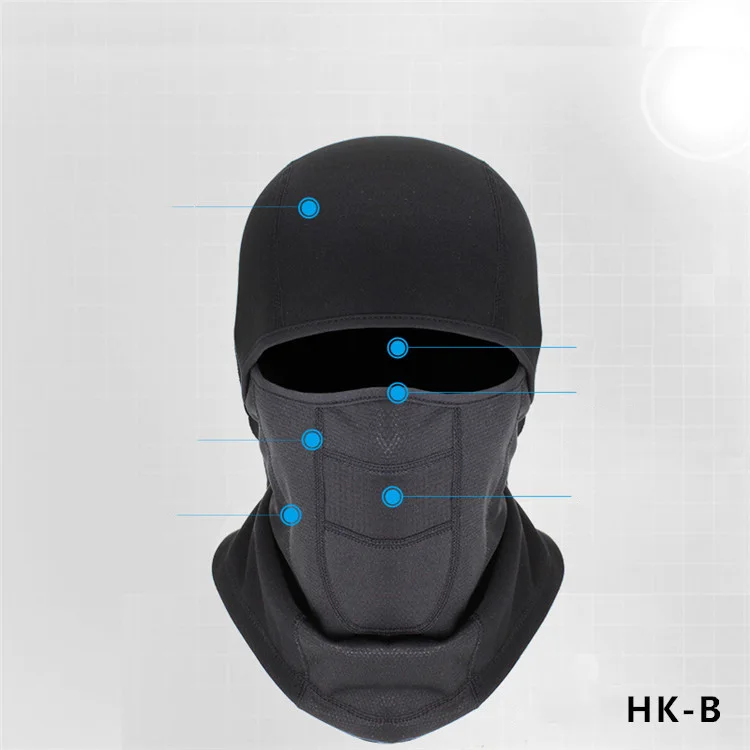 Зимняя дышащая маска для катания на лыжах, непромокаемая, сохраняющая тепло, ветрозащитная, противопылевая маска для сноуборда, велоспорта, шапки, Балаклава, шарф - Цвет: b