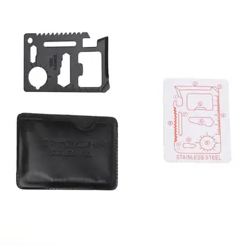 

Multi-function Mini Outdoor Edc Portable Pocket Tools Creative Multi-Function Combination Tool Stainless Steel Wallet Card Knife