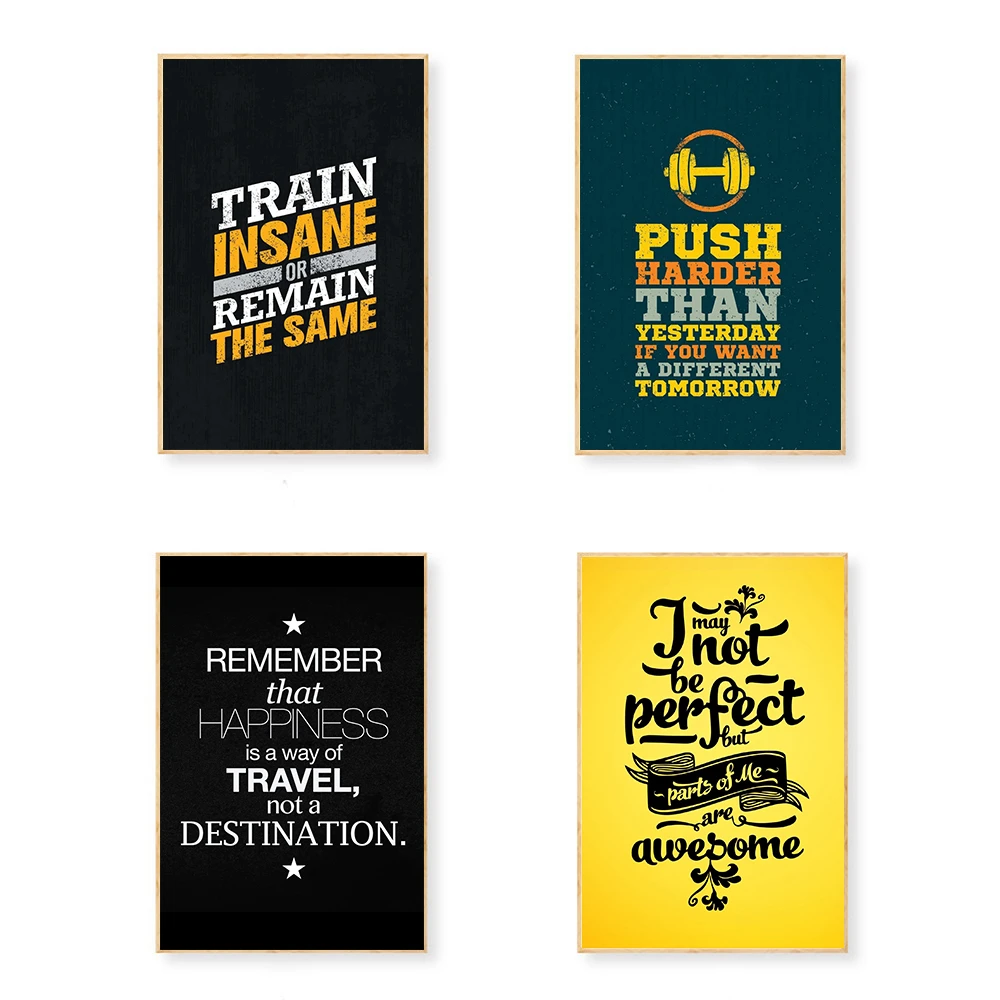 Quotes Poster Bedroom Decor Wall Art Sayings Life Way Inspirational Poster Nordic Home Kitchen Canvas Print Kids Room Decor Painting Calligraphy Aliexpress