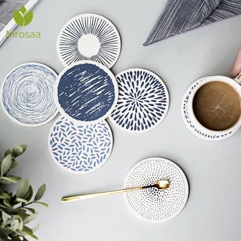 

1PC Diatomite Cork Table Mats Drink Coas ter Table Placemats Coffee Mug Cup Coas ters Heat-resistant Nonslip Pads