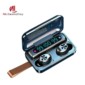 

NLSnakeDay LED Digital Power Display Wireless Bluetooth Waterproof Earbuds F9-10 TWS Headphones Earphone with Mic Charging Box