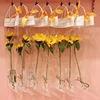 Portable Florist Decoration Long Tote PVC Clear Bag Flower Bouquet Bagging Transparent Gift Bag Collocation Packaging ► Photo 3/6