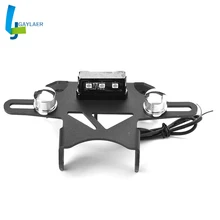 Для Kawasaki Z900RS Мотоцикл Алюминиевый номерной знак рамка держатель кронштейн с светильник