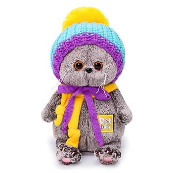 

Soft toy "Basik BABY in a knitted hat", 20 cm