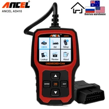 Ансель автомобиль инструмент диагностики OBD2 автомобильной сканера AD410 OBD 2 EOBD лучше ELM327 двигателя инструменты код ошибки чтения сканирования