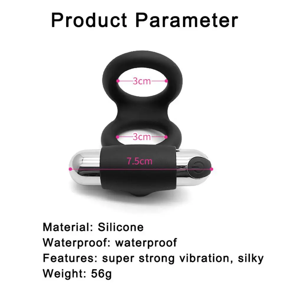 Movconly Penis Ring Vibrator with Rabbit Ears Couples Play Wireless Remote Control Rechargeable Waterproof Vibrating Cock Ring