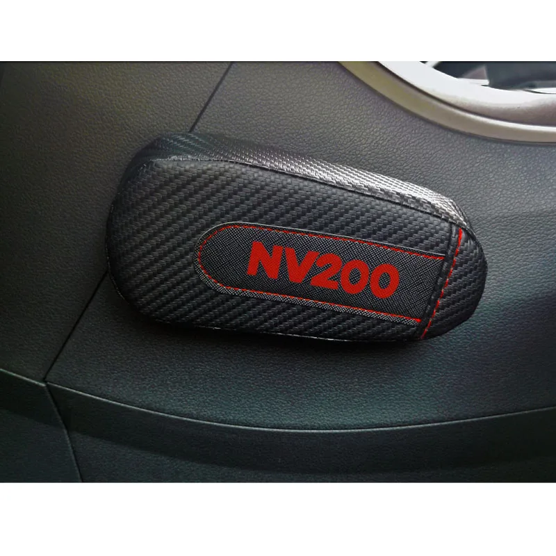 Для Nissan Nv200 1 шт. углеродное волокно кожа авто подушка для ног наколенник