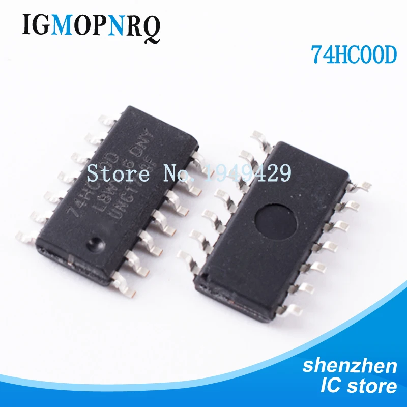 20 шт. 74HC00D SOP14 74HC00 SN74HC00DR SN74HC00 Logic gate Quad 2 вход новый оригинальный Бесплатная