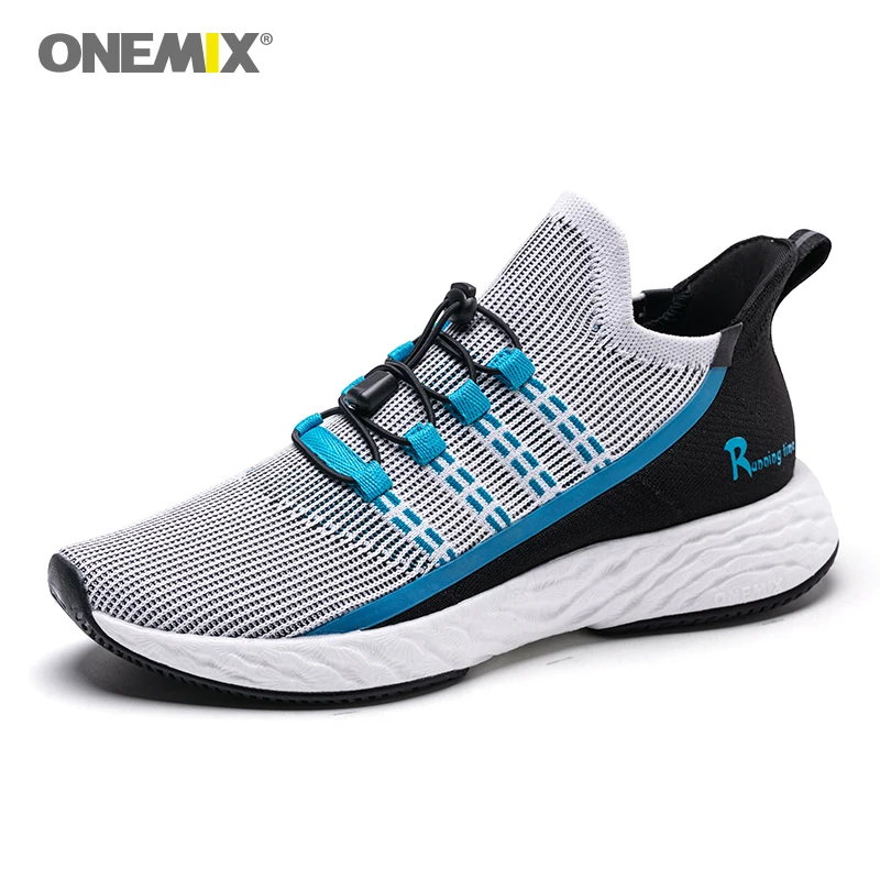 

ONEMIX Cushion Sneakers Men Running Shoes Ultra Soft Light Breathable Damping Athletic Fitness Shoe Outdoor Casual Trainers