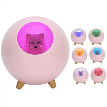 

220ml mini desktop humidifier USB charging 7 colors light quiet air humidifier office bedroom humidifier diffuser essential