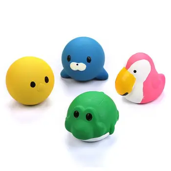 

2020 New 4 Pcs Durable Dog Vocal Latex Cute Animal Shape Toy Stretch Ball Teeth Cleaning Molar Playing Entertainment Interactive