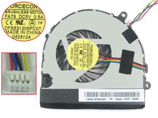 

4-проводной вентилятор охлаждения сервера Forcecon DFS531205PC0T DC 5В 0.5A