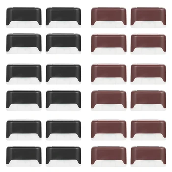 

4x Waterproof Solar Deck Step Wall Lights Pathway Stairs Fence Decor Lamps