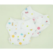Хлопковые детские подгузники, непромокаемые подгузники для новорожденных, трусики-подгузники с карманами, многоразовые стираемые тканевые подгузники
