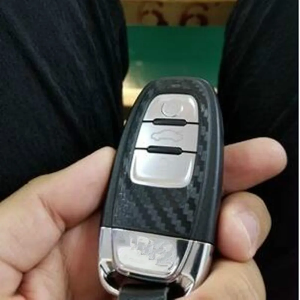 Защитные наклейки для автомобильных ключей из углеродного волокна для Audi A6 A6L A4L Q5 S5 S6 A7(13-16) S7 A8L A5 аксессуары