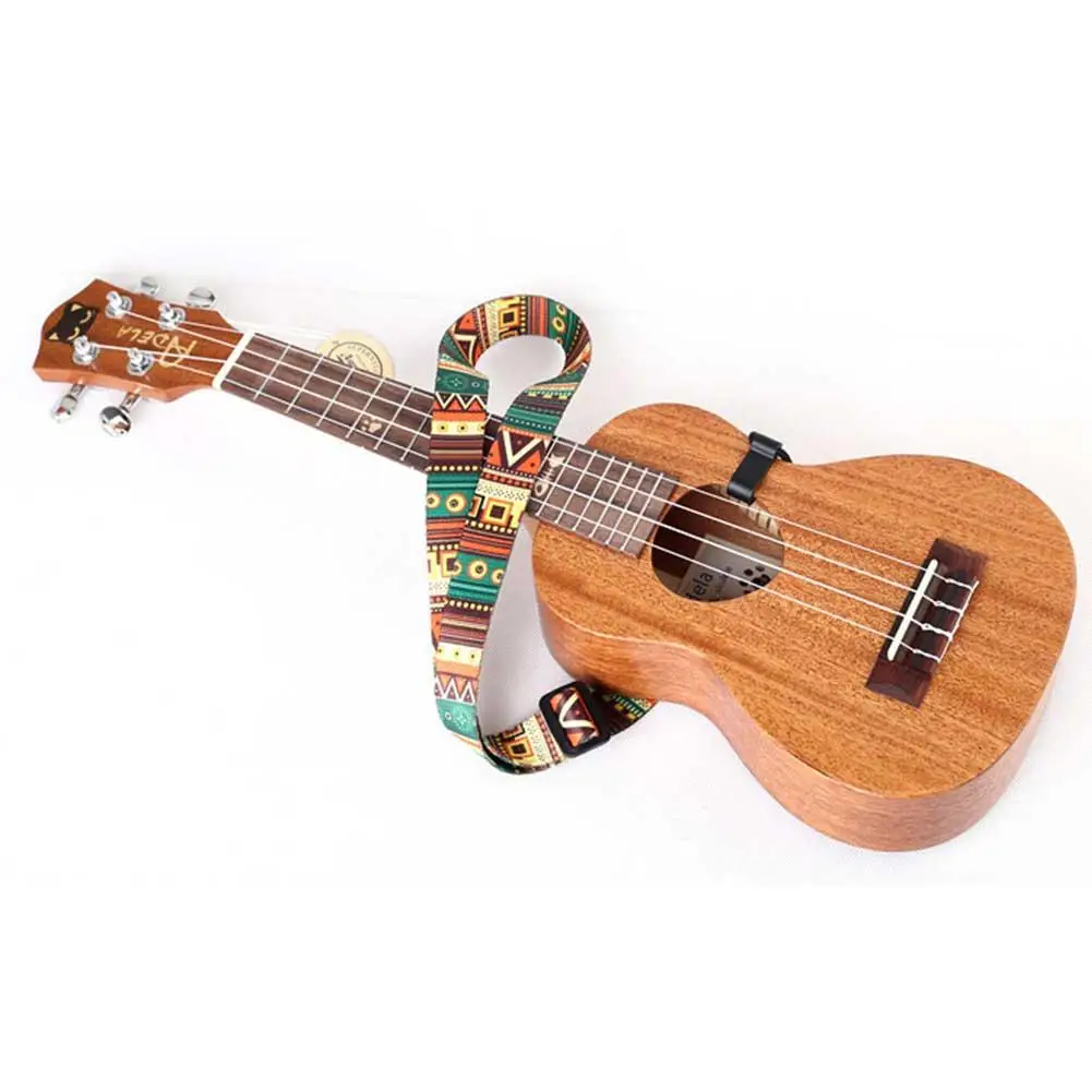 Этнический стиль Красочный ремешок для укулеле лента термопереноса прочный маленький ремень гитары аксессуары для музыкальных инструментов