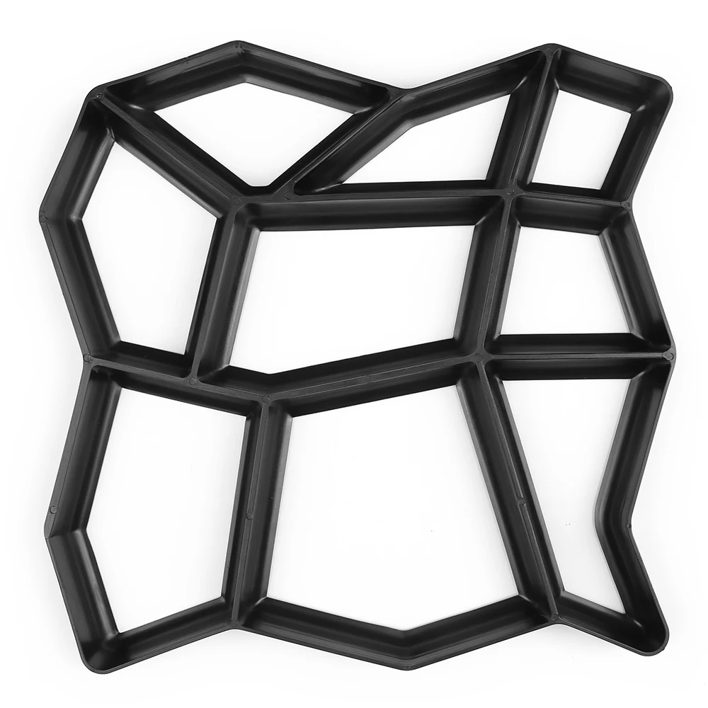 

2019 DIY Plastic Path Maker Mold Manually Pavement Cement Brick Molds Garden Stone Road Concrete Molds Pavement for Garden Home
